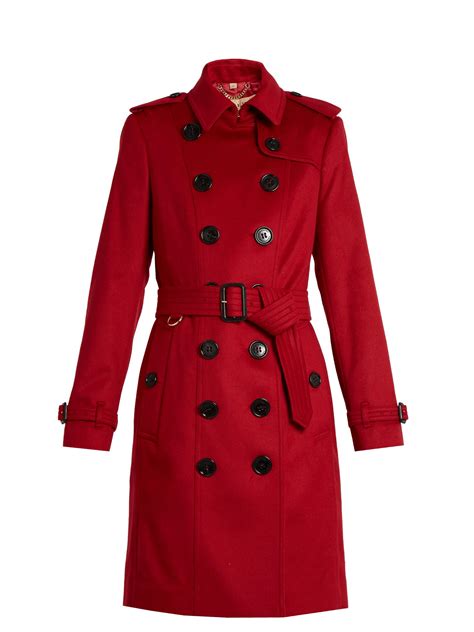 burberry cashmere trench coat red|Burberry cashmere coat sale.